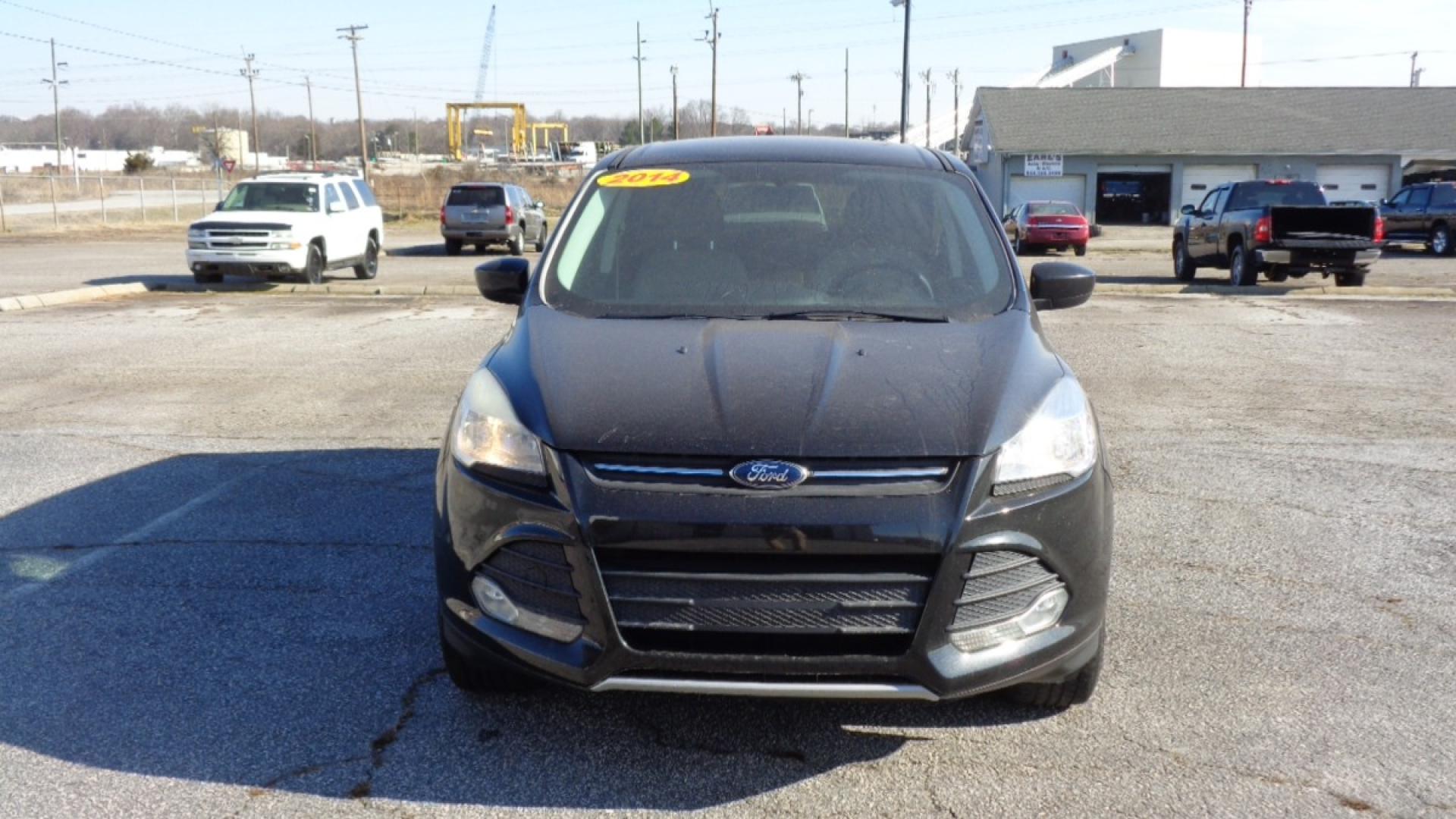 2014 BLACK /TAN Ford Escape SE 4WD (1FMCU9GX0EU) with an 1.6L L4 DOHC 16V engine, 6-Speed Automatic transmission, located at 2812 White Horse Road, Greenville, SC, 29611, (864) 269-1711, 34.808655, -82.434776 - Photo#1